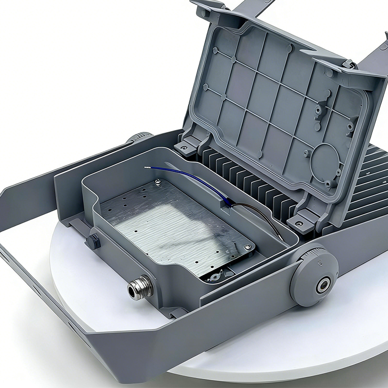 FL101EM-Premium 100W-600W LED Floodlight Shell | Professional Toolless Open Design | Private Mold Heavy-Body Housing for Stadium & Industrial Use